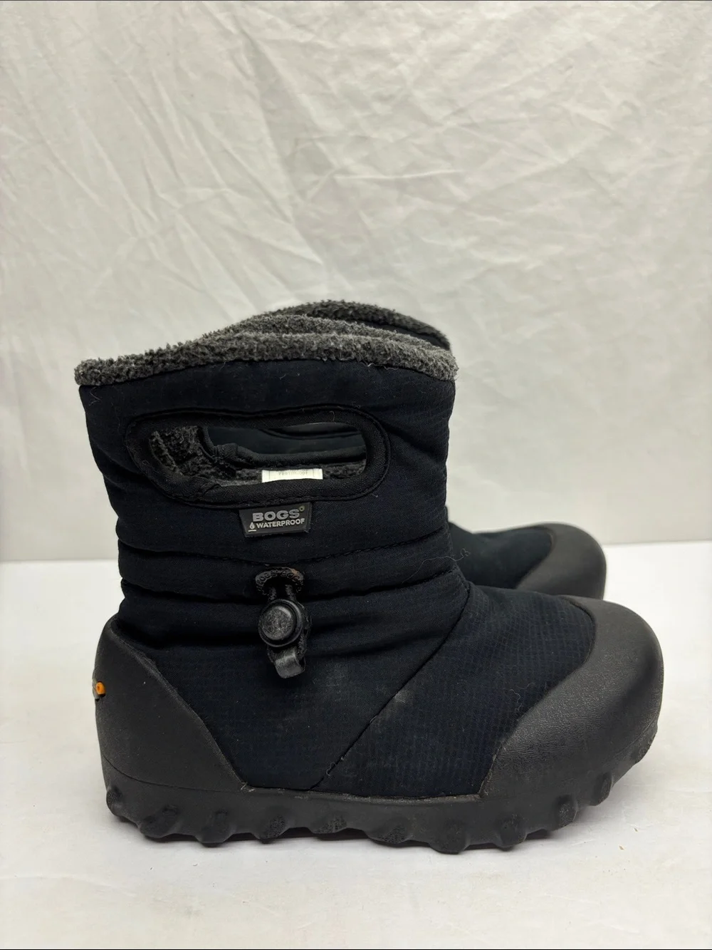 Bogs Kids Black Waterproof Winter Boots, SZ 11 for toddler boy, box 72
